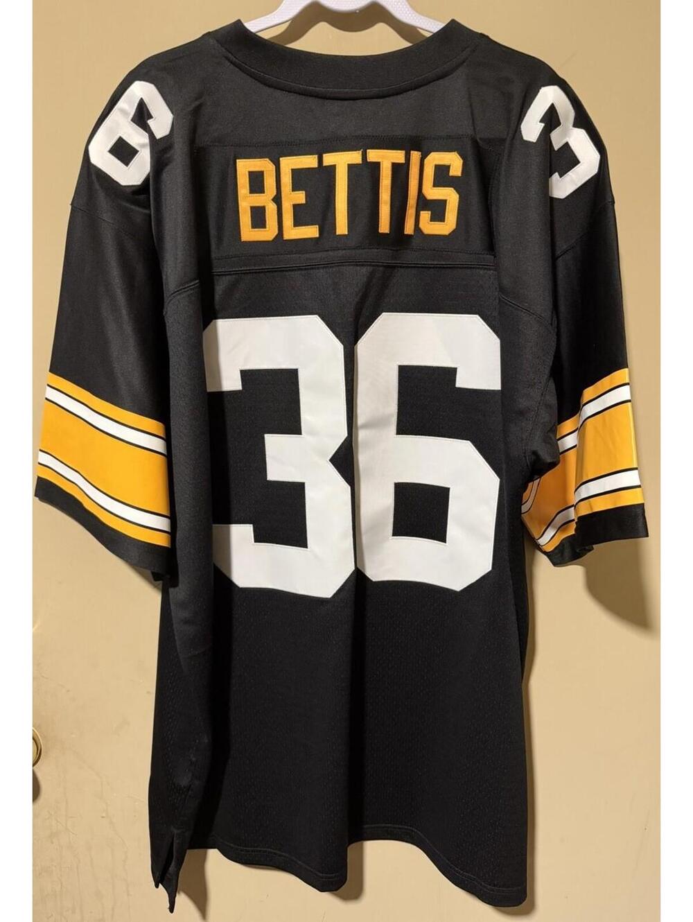 Jerome Bettis Pittsburgh Steelers 1996 Black Legacy Player Jersey 3XLBig New